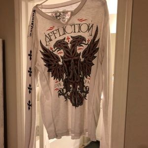 Affliction long sleeve V-neck